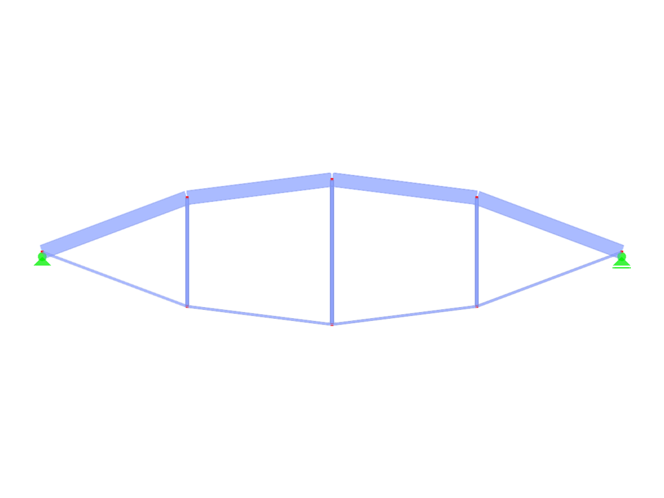 Model ID 2833 | IBB007p-plg | Inverted Bowstring Beam