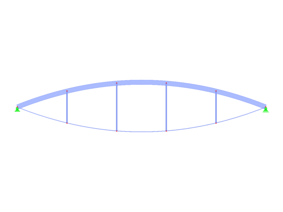 Model ID 2834 | IBB008p-crv | Inverted Bowstring Beam