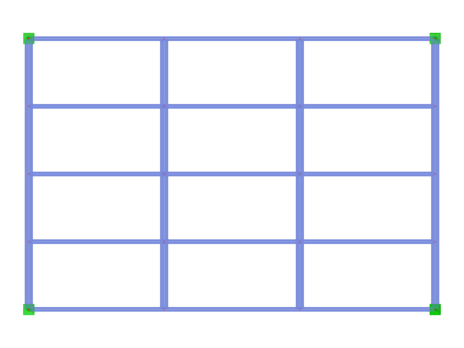 Model ID 2944 | BG001 | Beam Grillage. Rectangular