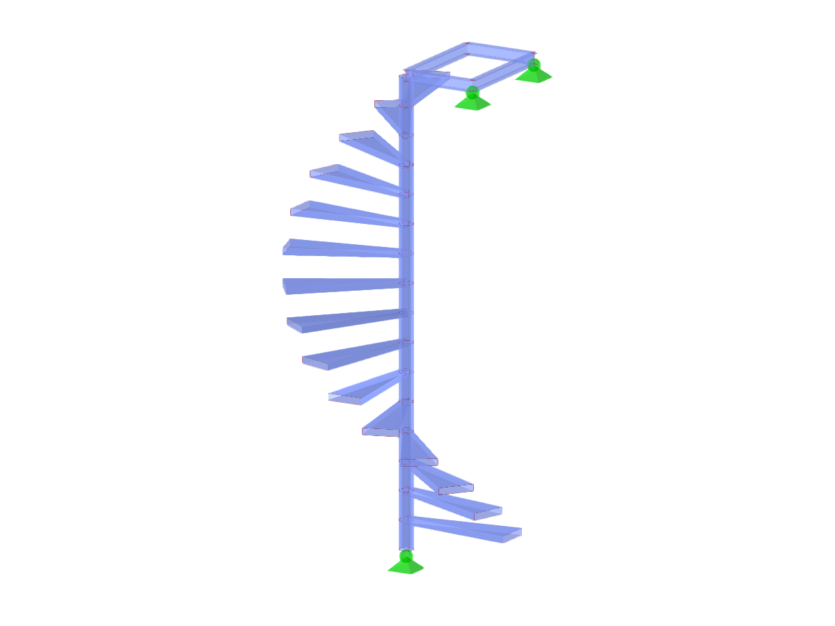Model ID 3045 | STS025-a | Stairs | Spiral | Up-Right