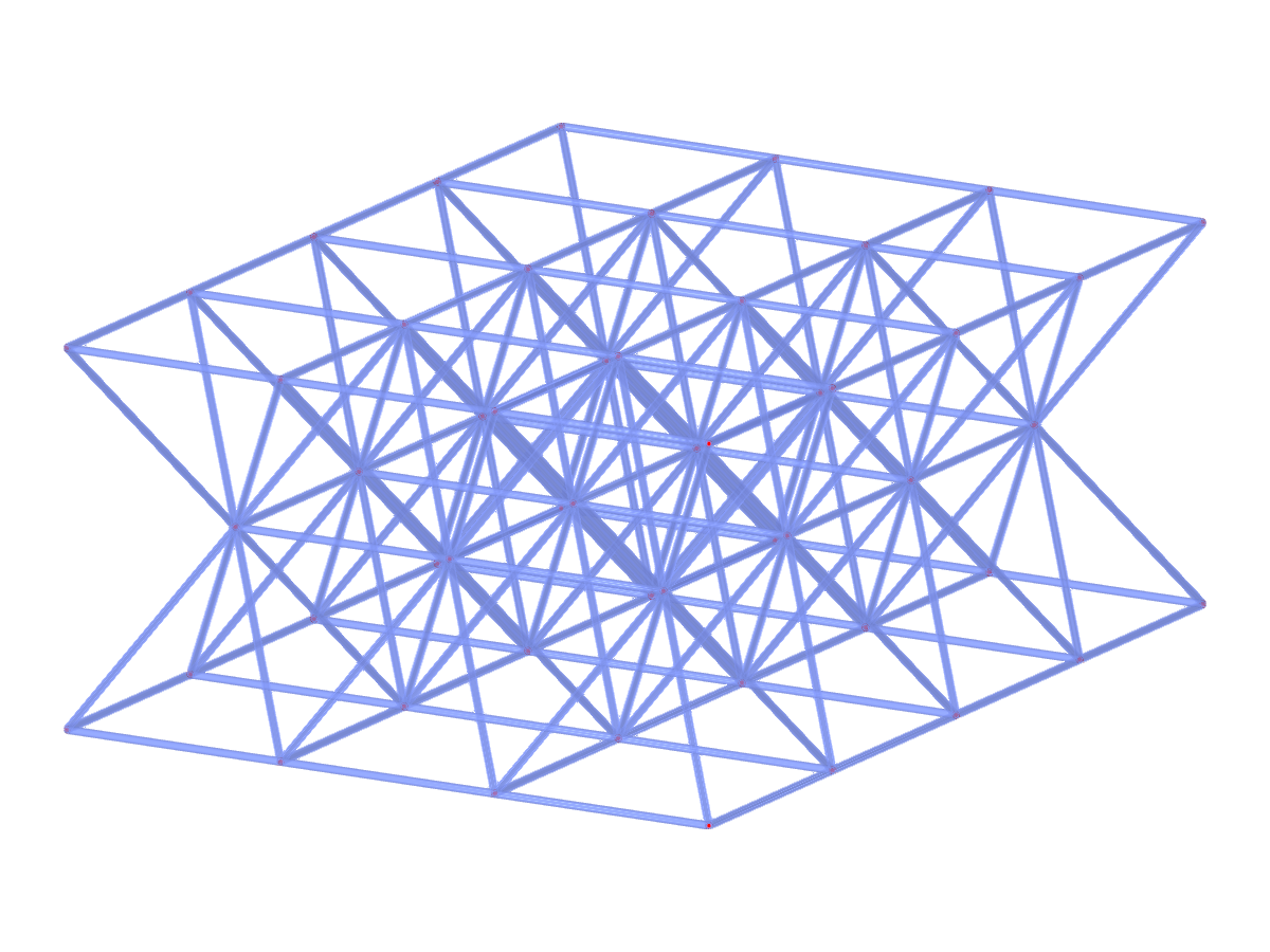 Model ID 3118 | 3TS001 | Due to the pattern of the structure, the number of spans in the X or Y direction should be increased or decreased by "one" step from the previous level.