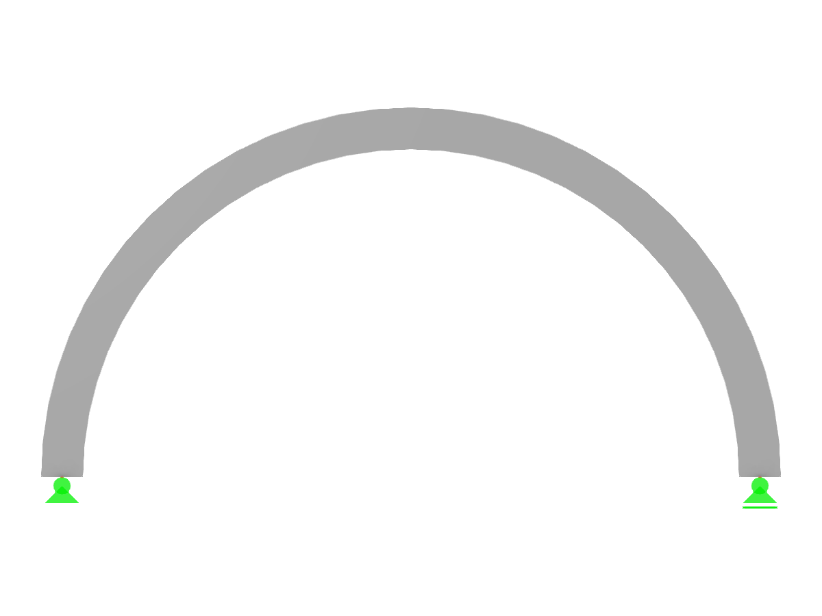 Model ID 3203 | ARB001c | Arched Beam | Circular | Half Arch