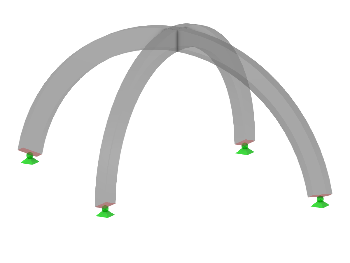 Model ID 3208 | ARS001c | Arched Beam | Intersecting | Circular