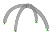 Model ID 3208 | ARS001c | Arched Beam | Intersecting | Circular