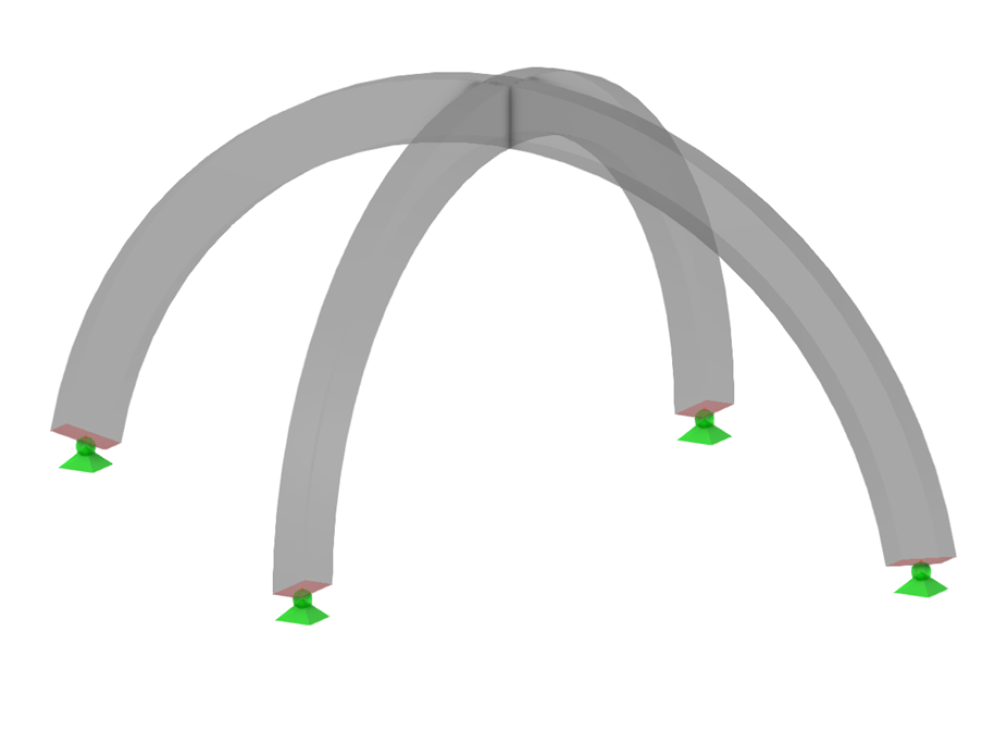 Model ID 3208 | ARS001c | Arched Beam | Intersecting | Circular