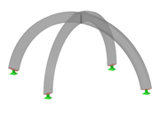 Model ID 3208 | ARS001c | Arched Beam | Intersecting | Circular