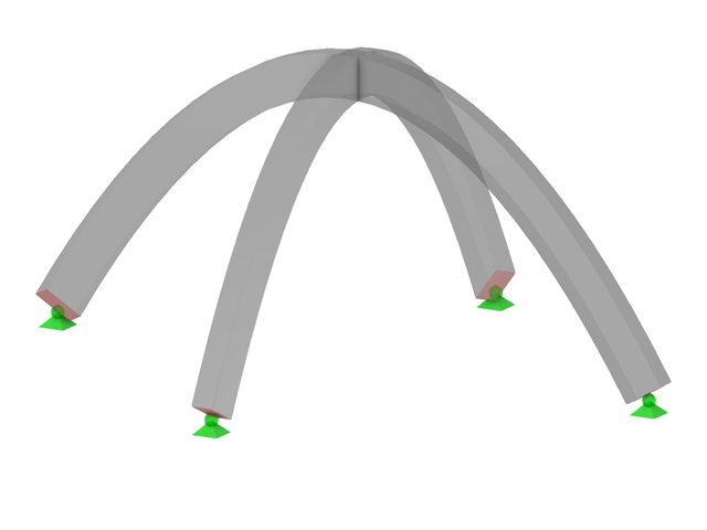 Model ID 3210 | ARS001p | Arched Beam | Intersecting | Parabolic
