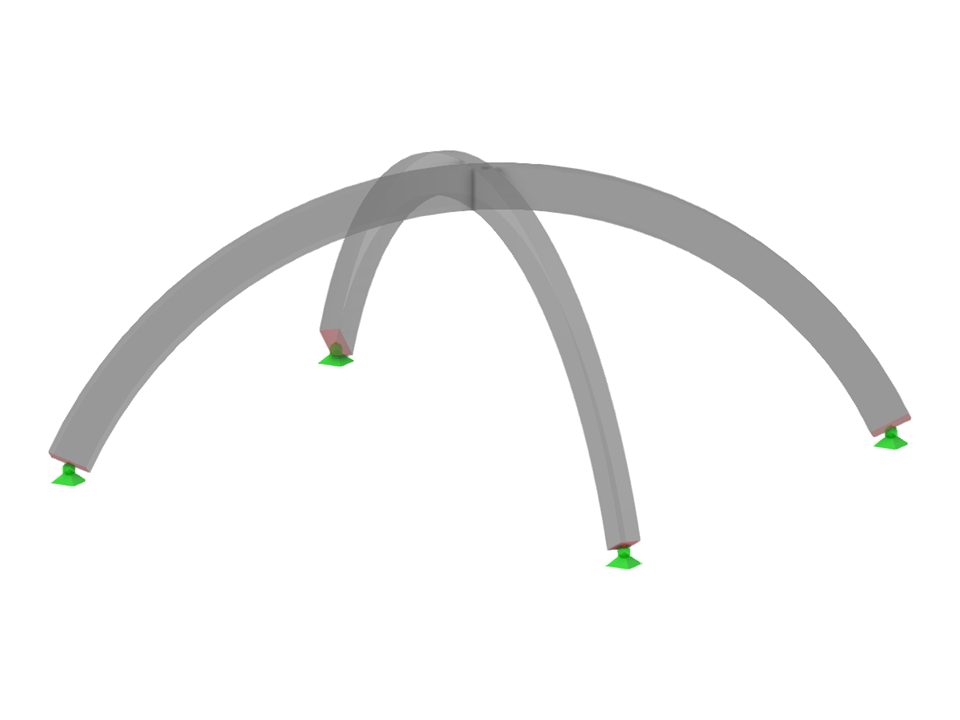 Model ID 3211 | ARS002c | Arched Beam | Intersecting | Circular