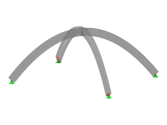 Model ID 3212 | ARS002p | Arched Beam | Intersecting | Parabolic