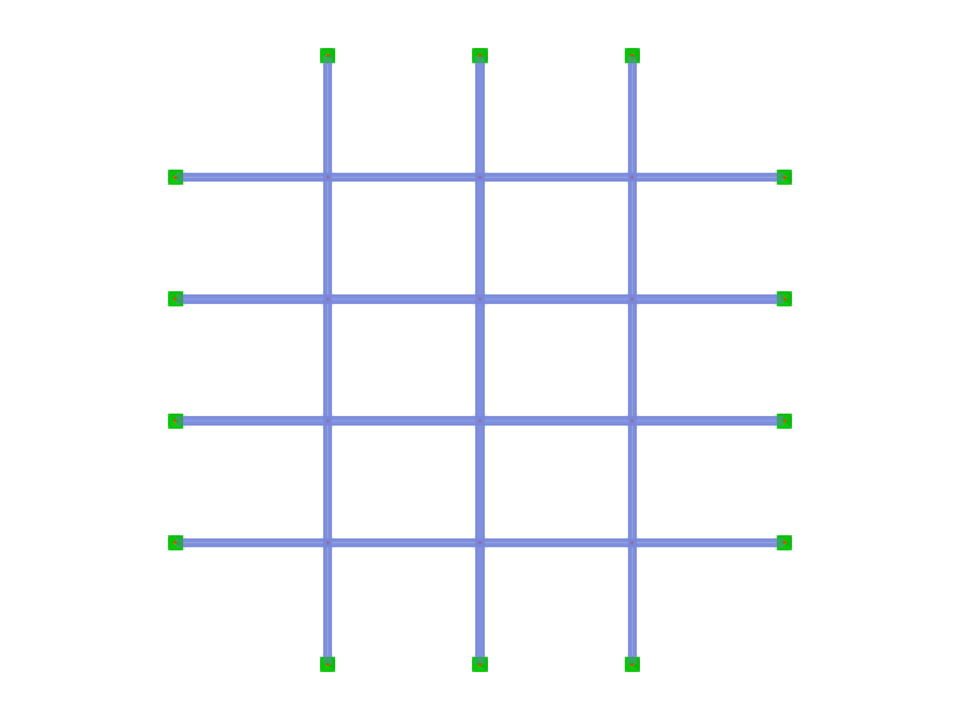 Model ID 3252 | BG003 | Beam Grillage | Rectangular