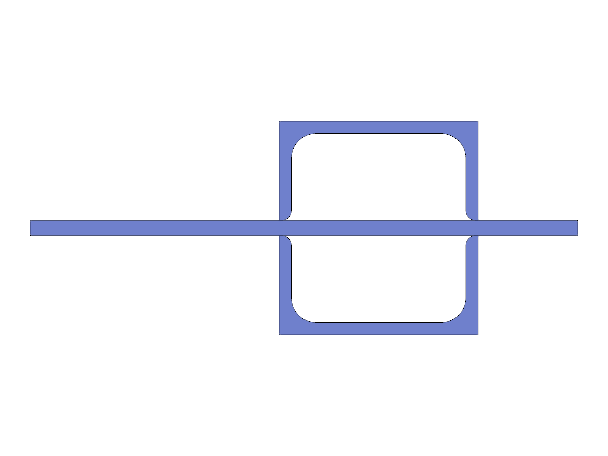 Model ID 3436 | BCS105 | Built-up Cross-Section | Stiffeners with Plates | Double-Sided Rolled Channel with Plate