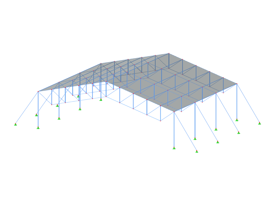 Model ID 3505 | FCT001 | Flat Cable Truss Systems in Parallel Spanning