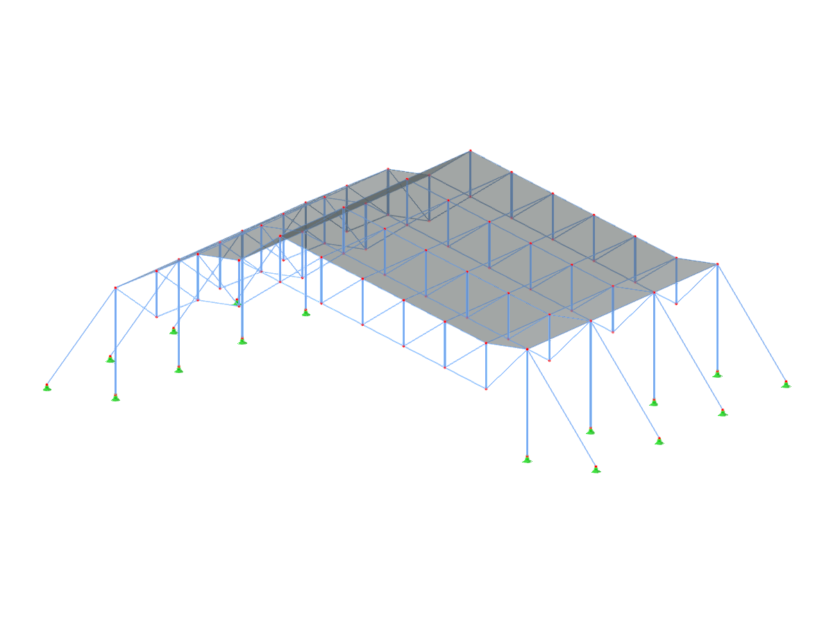 Model ID 3510 | FCT002 | Flat Cable Truss Systems in Parallel Spanning