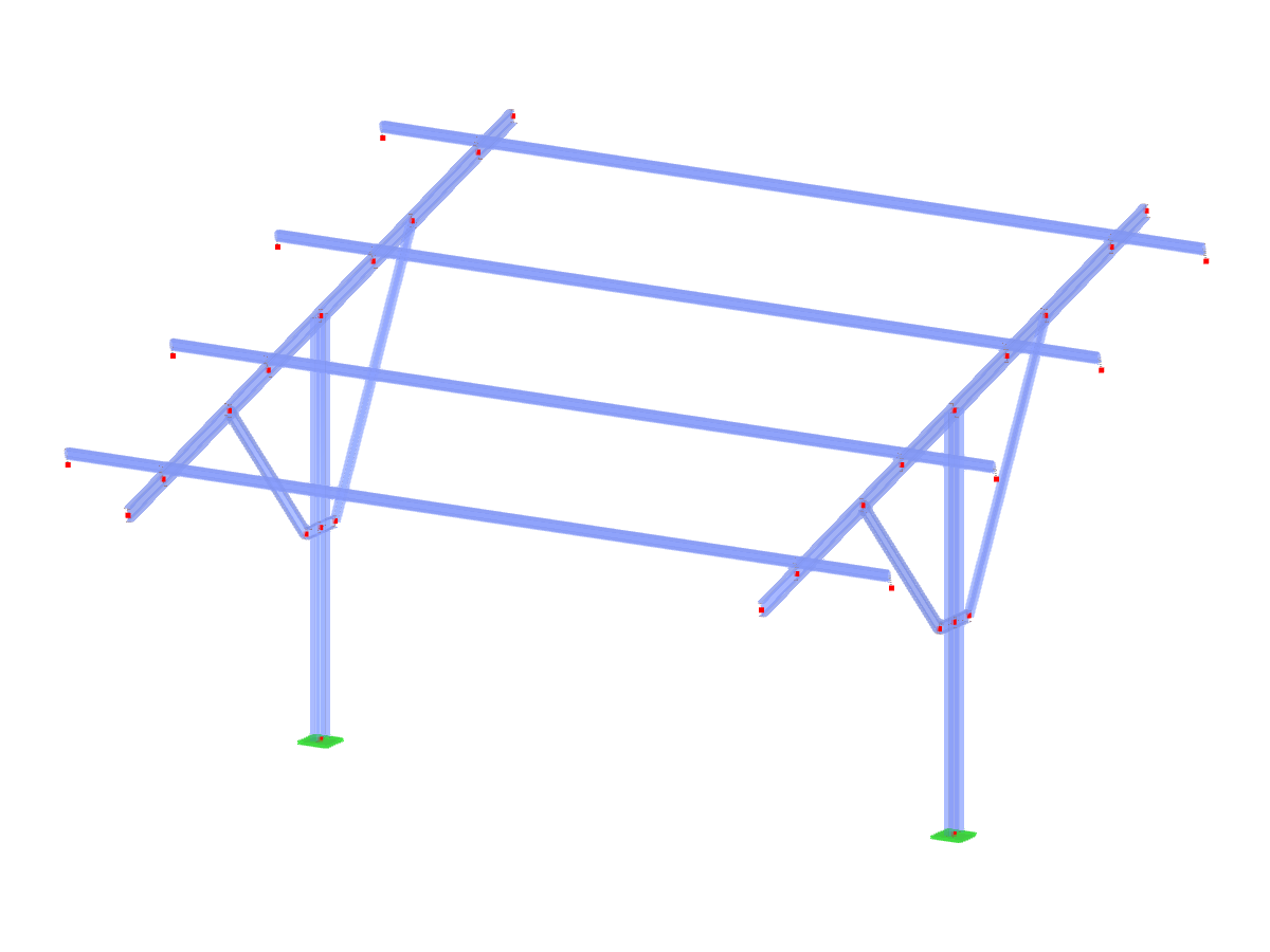 Model ID 3555 | PVS001 | Solar Panel Racking Systems | Single-Post Fixing Bracket