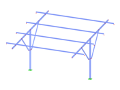 Model ID 3555 | PVS001 | Solar Panel Racking Systems | Single Post Fixing Bracket