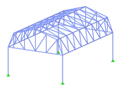 Model ID 3585 | TSF001-b | Truss System for Folded Surface
