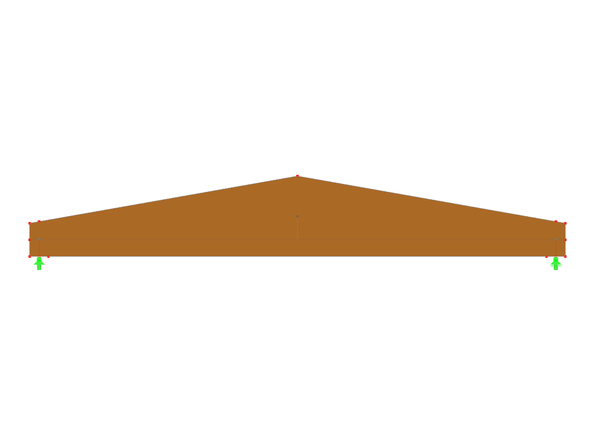 Model ID 3617 | GLB-MS301 | Glued-Laminated Beam | Double-Tapered | Symmetric