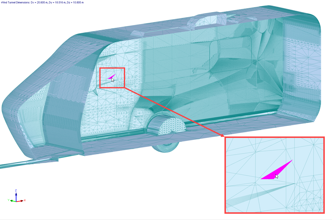 Original Model Mesh, Overlapping Triangles