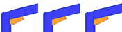Flanged Edges: Inclined (Left), Indentation (Middle), All (Right)