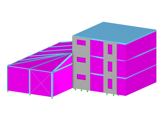 Reinforced Concrete Building with Extension and Load Transfer Surfaces
