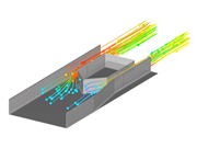 Particle Flow Through Small Tunnel
