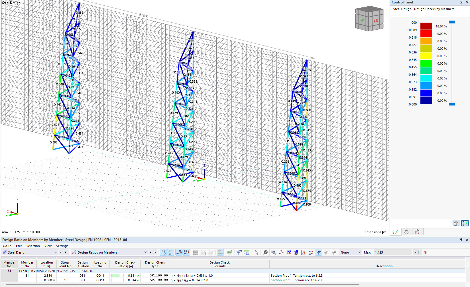 Design Ratio for Structural Elements