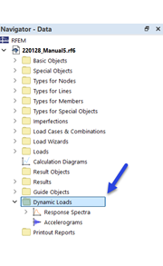 Dynamic Loads in Navigator — Data