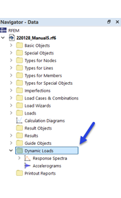Dynamic Loads in Navigator — Data