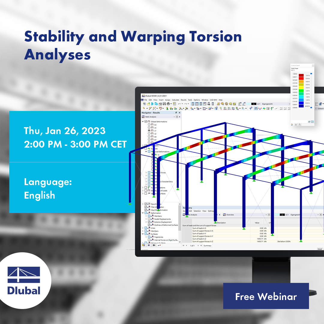 Stability and Warping Torsion Analyses