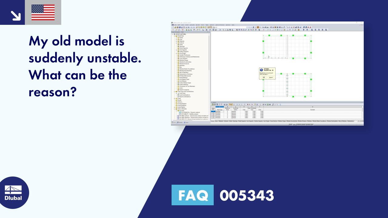 FAQ 005343 | My old model is suddenly unstable. What can be the reason?