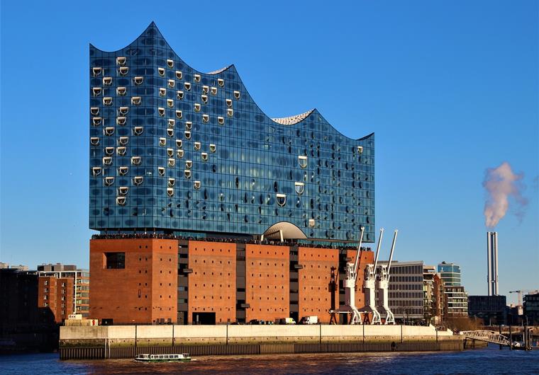 Fascinating Building of Elbphilharmonie in Hamburg, Germany