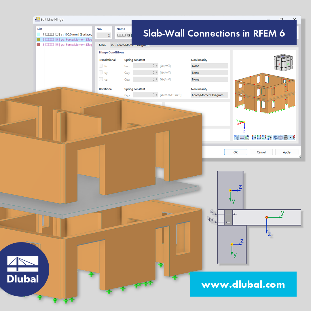 Slab-Wall Connections in RFEM 6
