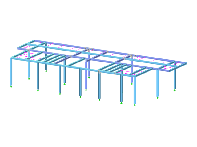 Steel Frame with Connections
