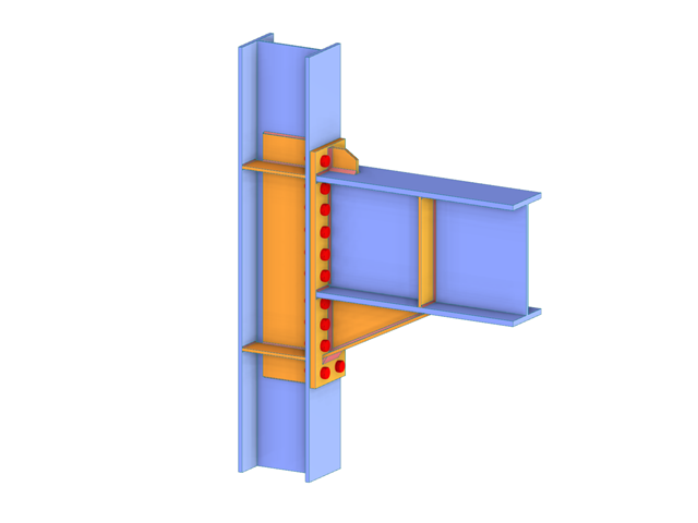 Steel Connection with Stiffener