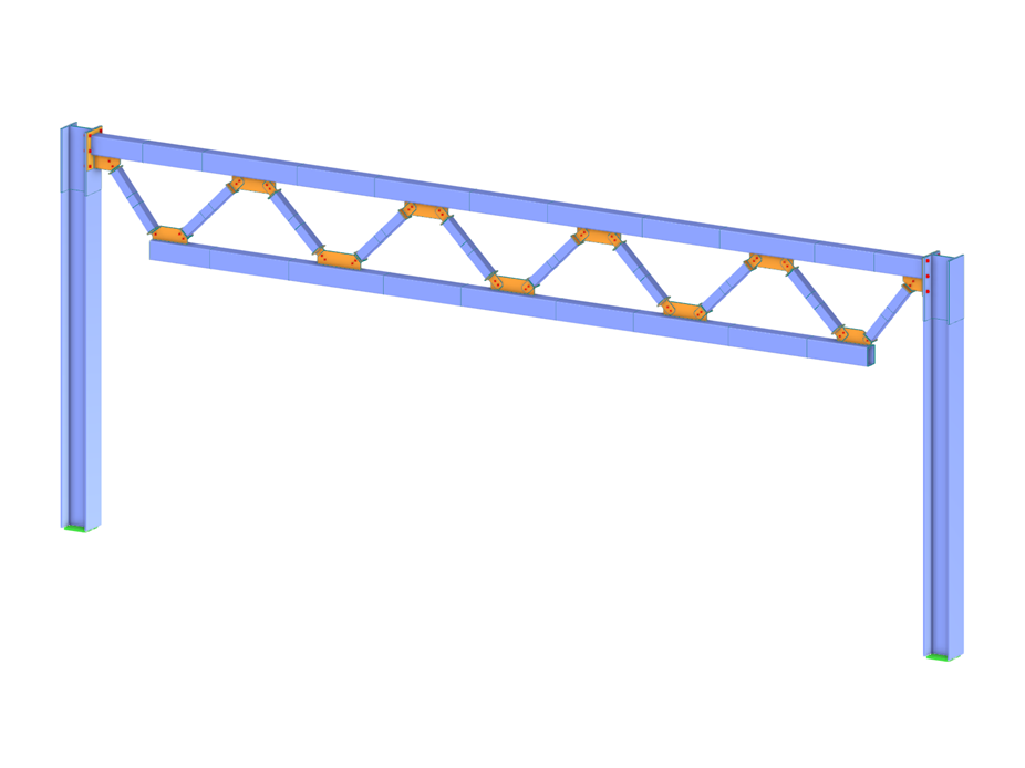 Truss Girder with Steel Connections