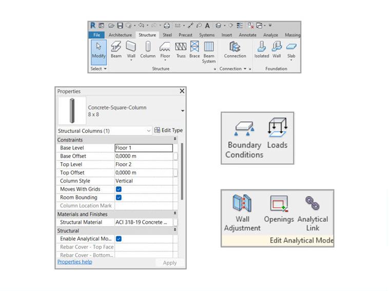Dlubal Structural Objects in Revit
