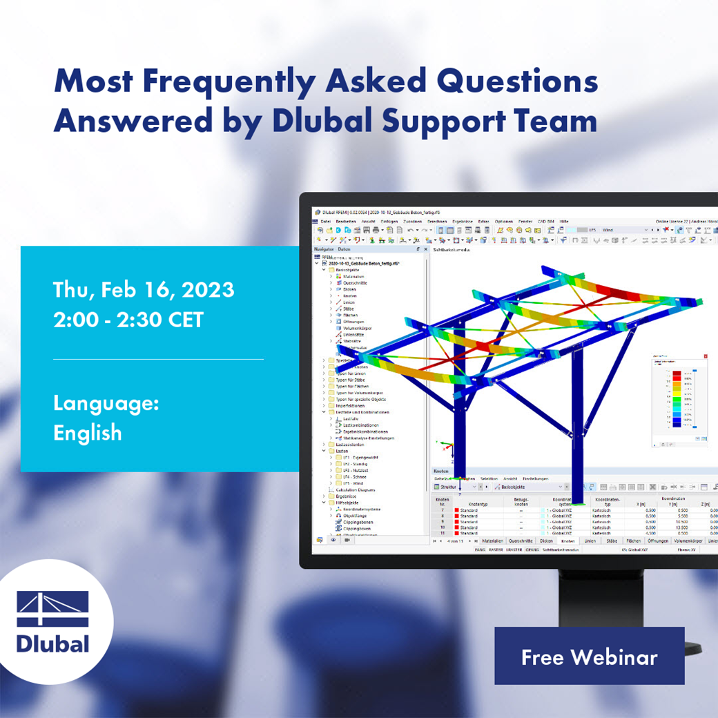 Most Frequently Asked Questions Answered by Dlubal Support Team
