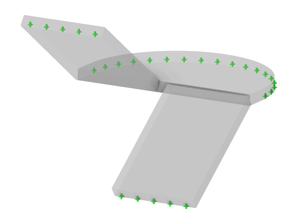 Model 003920 | STC012 | Two-Flight Staircase with Circular Landing