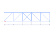 Model 000433 | FT003-a | Parallel Chorded Truss with Parameters