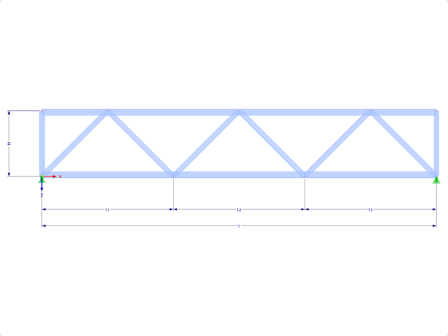 Model 000434 | FT005 | Parallel Chorded Truss with Parameters