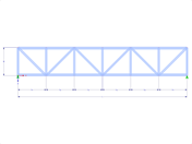 Model 000441 | FT013 | Parallel Chorded Truss with Parameters
