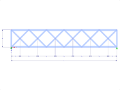 Model 000442 | FT020 | Parallel Chorded Truss with Parameters