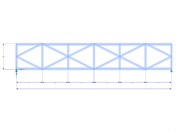 Model 000468 | FT032-1 | Parallel Chorded Truss with Parameters