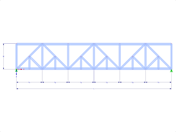 Model 000471 | FT035-b-1 | Parallel Chorded Truss with Parameters