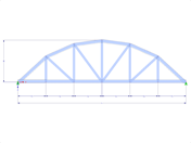 Model 001627 | FT706c-plg-a | Bowstring Truss with Parameters