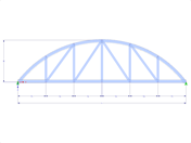 Model 001628 | FT706c-crv-b | Bowstring Truss with Parameters