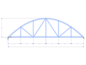 Model 001640 | FT701p-crv-b | Bowstring Truss with Parameters