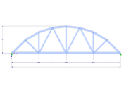 Model 001648 | FT704c-plg | Bowstring Truss with Parameters