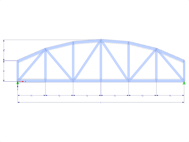 Model 001667 | FT850c-plg | Bow Truss with Parameters
