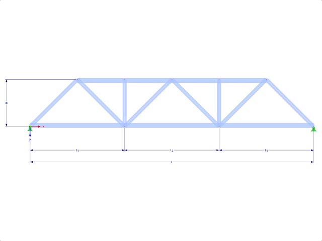 Model 001737 | FT101 | Truncated Truss with Parameters